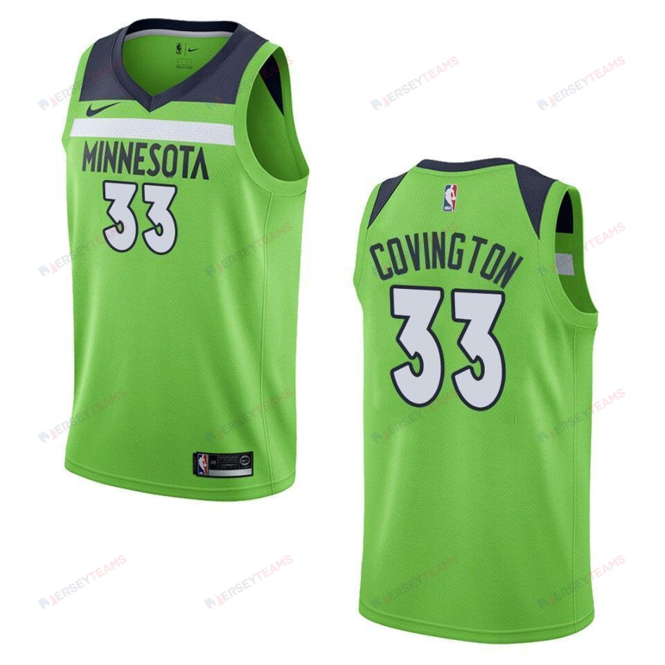 Minnesota Timberwolves 33 Robert Covington Statement Swingman Green NBA Jersey Men's