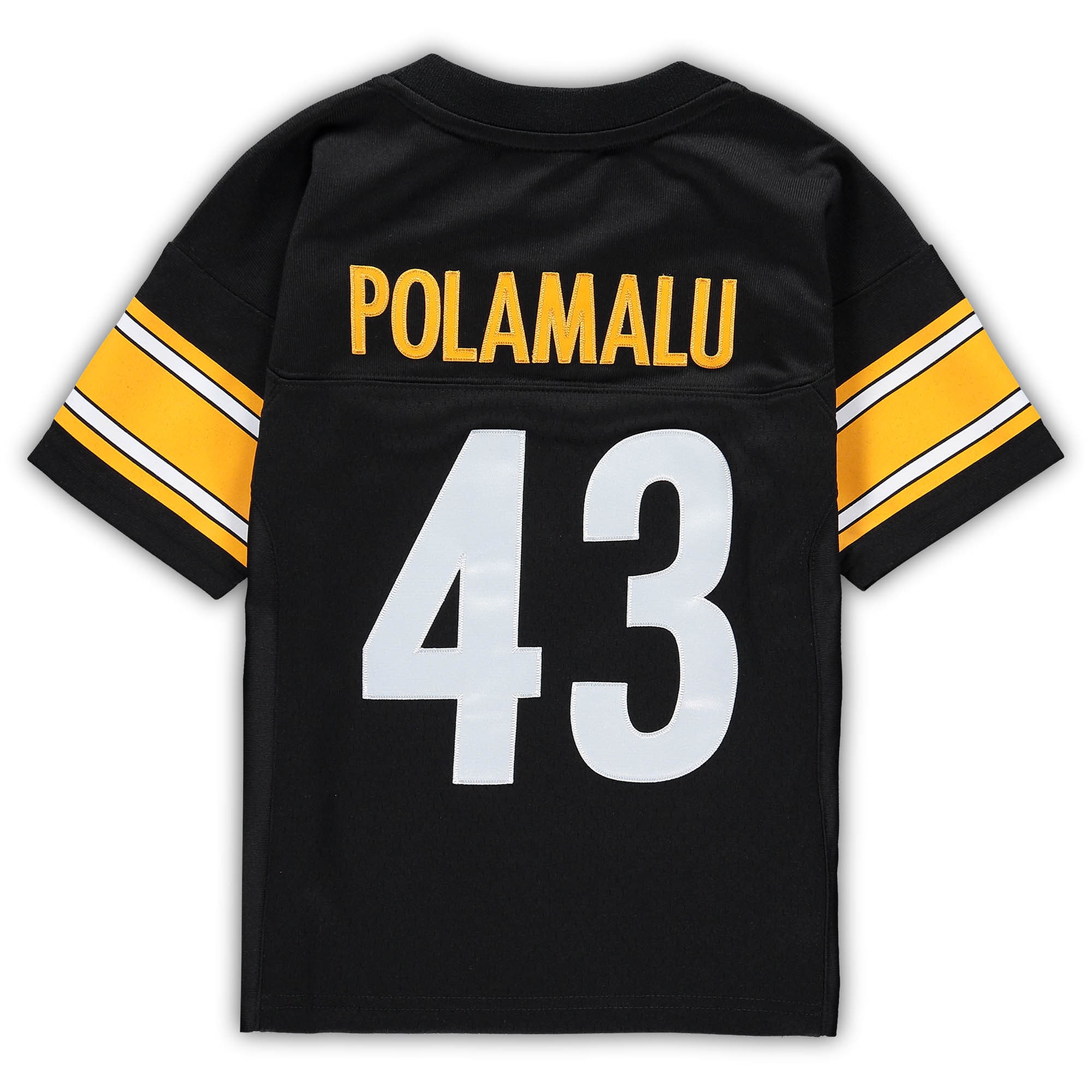 Preschool Pittsburgh Steelers Troy Polamalu Mitchell Ness Black Retired Legacy NFL Jersey Men's