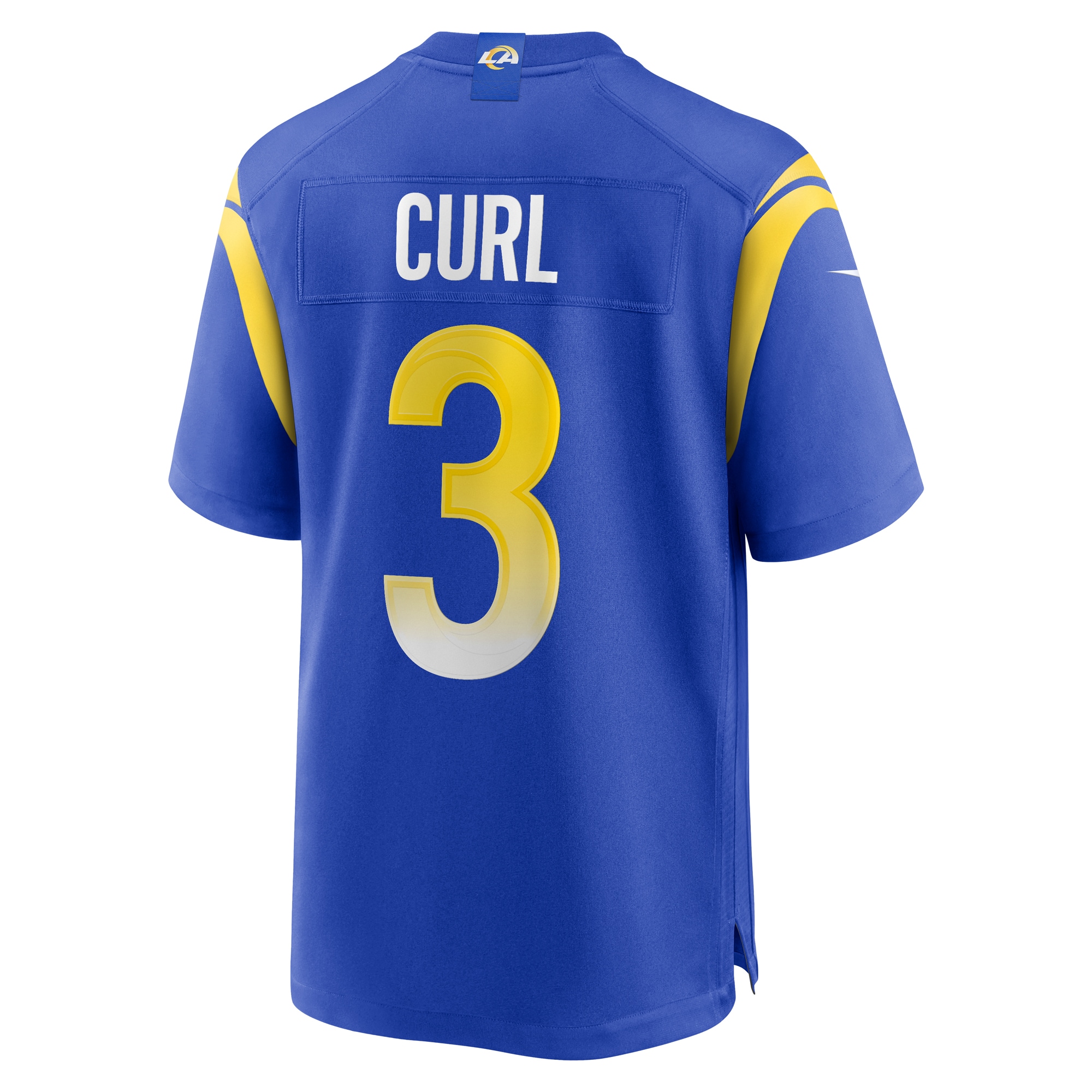 Los Angeles Rams Kamren Curl Royal Game NFL Jersey Men's