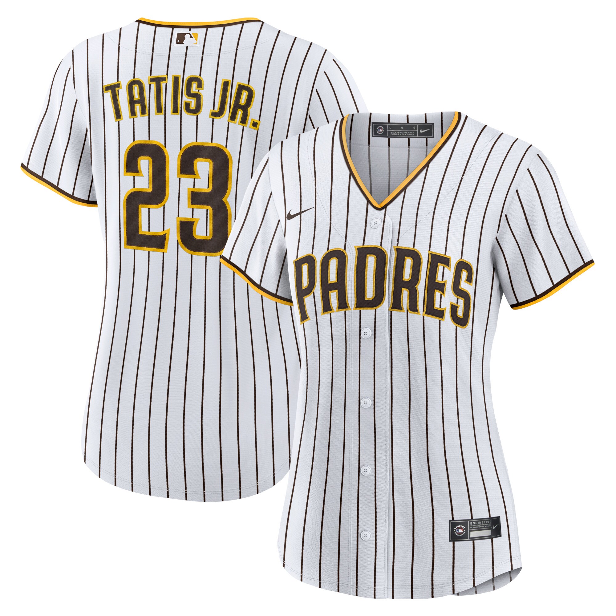 San Diego Padres Fernando Tat?s Jr. White/Brown Home Player MLB Jersey Women's