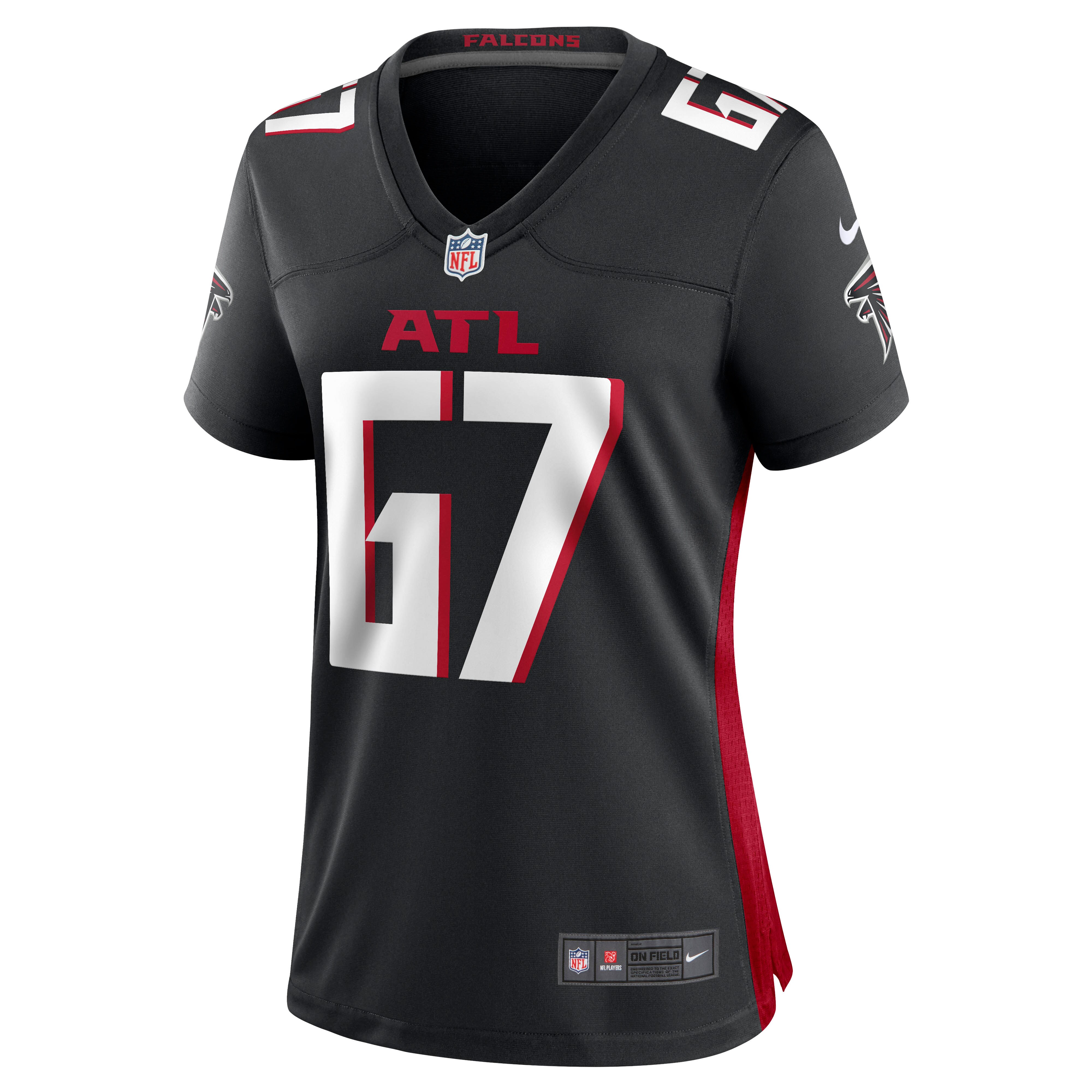 Atlanta Falcons Drew Dalman Black Game NFL Jersey Women's