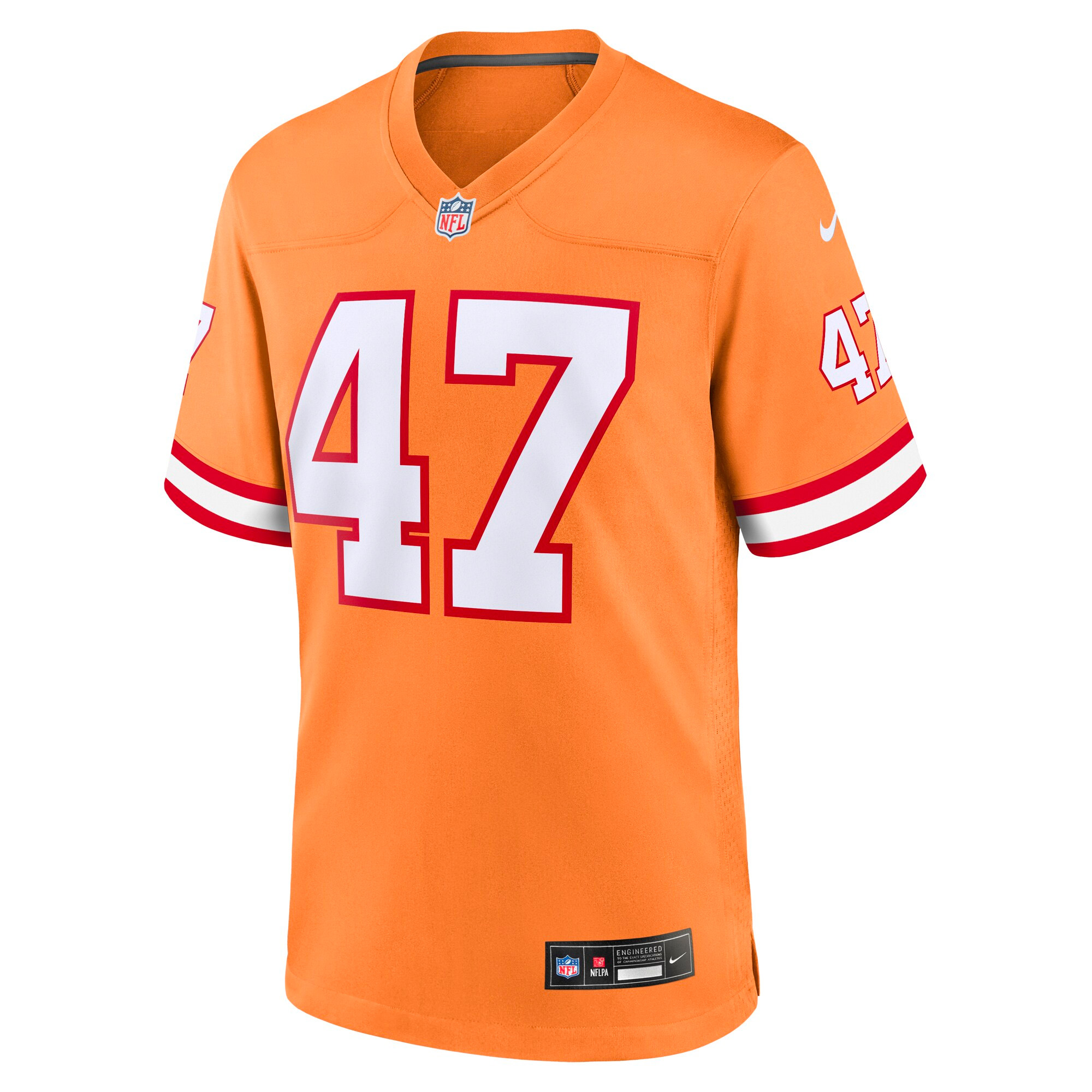 Tampa Bay Buccaneers John Lynch Orange Retired Player Game NFL Jersey Youth