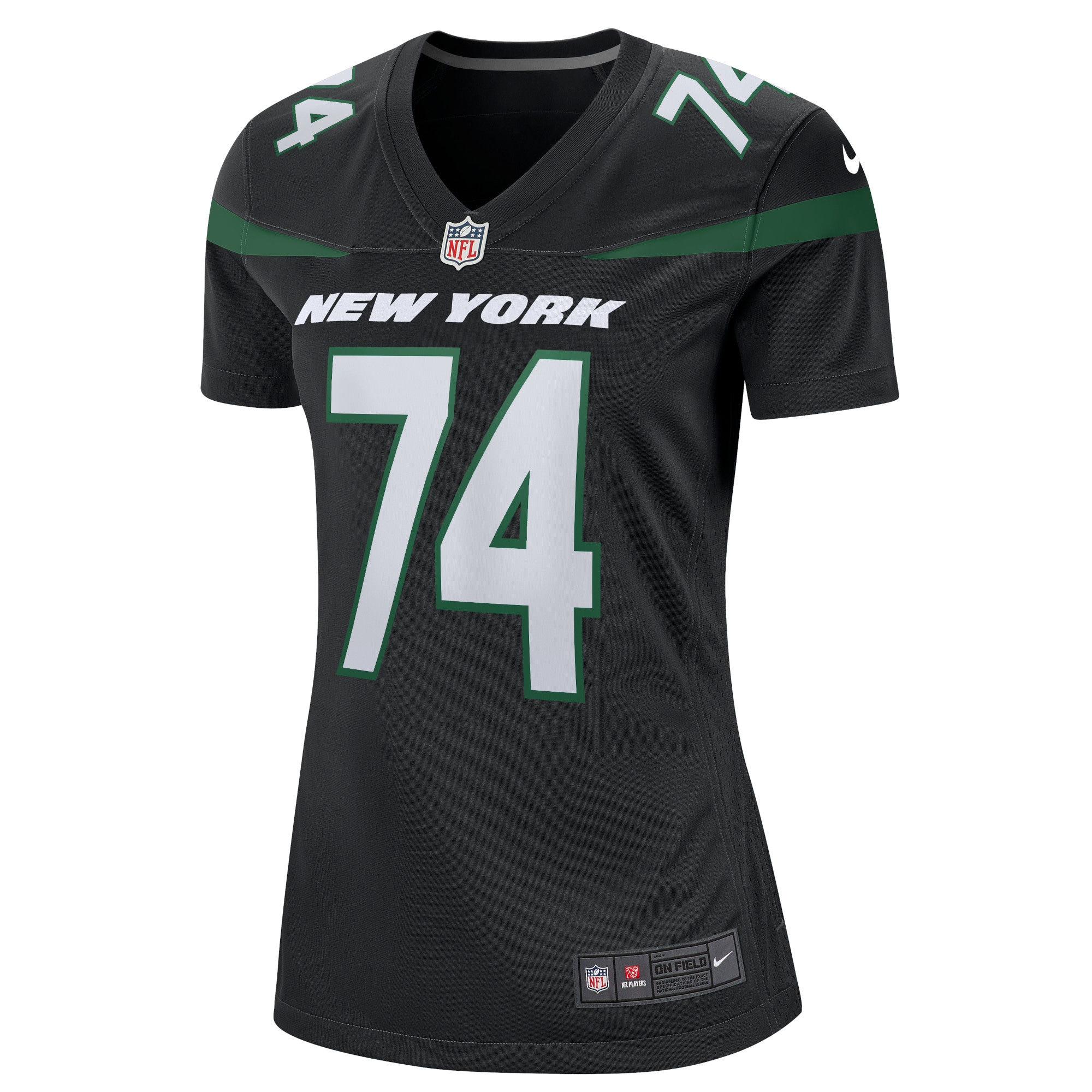 New York Jets Nick Mangold Black Retired Player NFL Jersey Women's