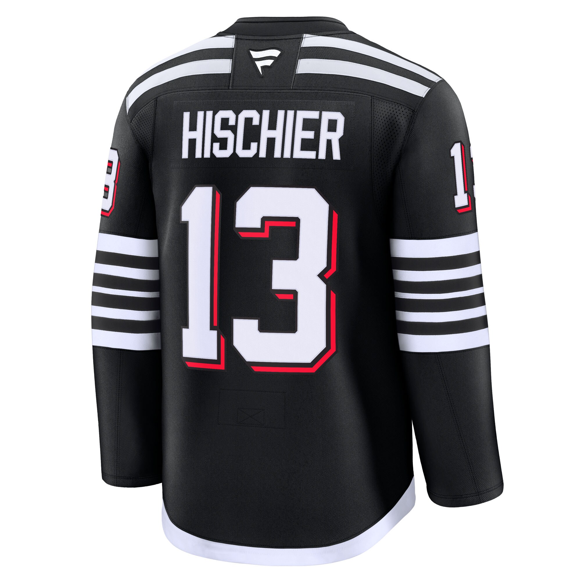 New Jersey Devils Nico Hischier Black Alternate Premium NHL Jersey Men's