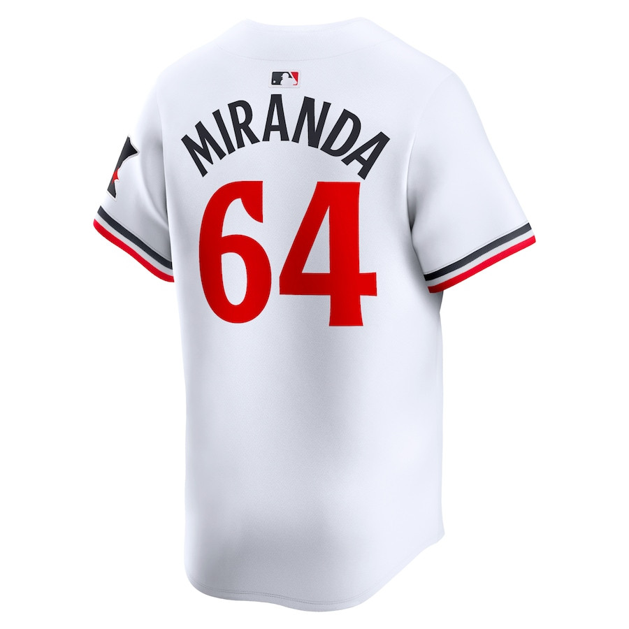 Jose Miranda 64 Minnesota Twins Home Limited Player White MLB Jersey Men's
