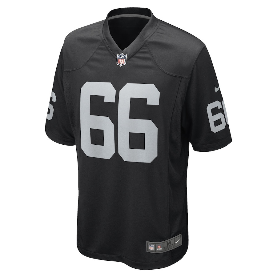 Dylan Parham 66 Las Vegas Raiders Team Game Black NFL Jersey Men's