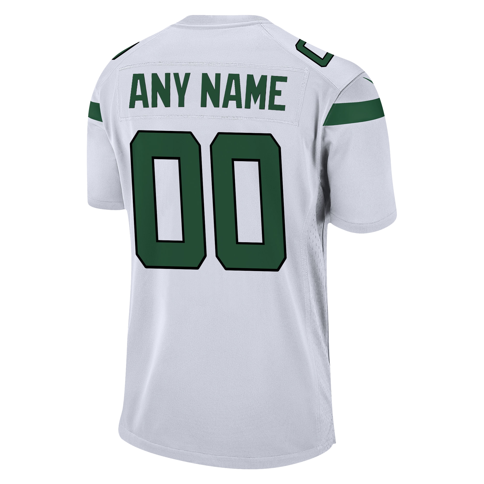 New York Jets White Custom Game NFL Jersey Men's