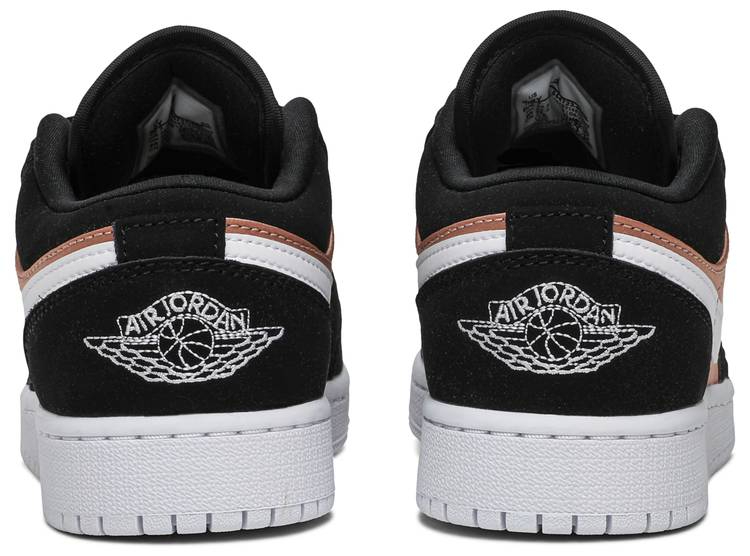 Air Jordan 1 Low GS White Rose Gold 554723-090