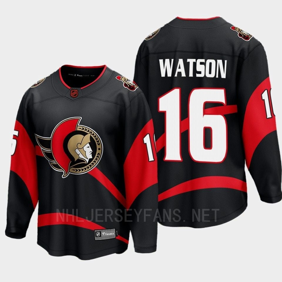 Ottawa Senators 2022 Austin Watson 16 Special Edition 2.0 Black Breakaway Player NHL Jersey Men's