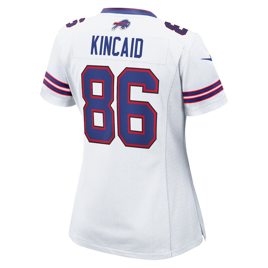 Dalton Kincaid 86 Buffalo Bills Game White NFL Jersey Women's