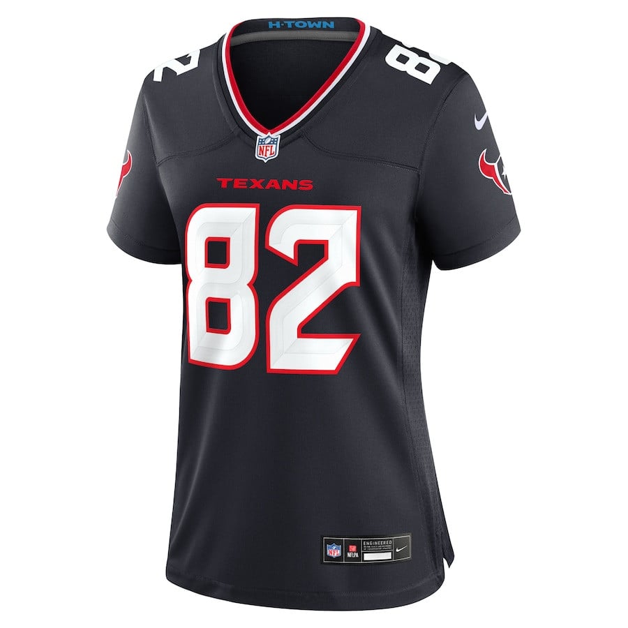 Steven Sims 82 Houston Texans Team Game Navy NFL Jersey Women's