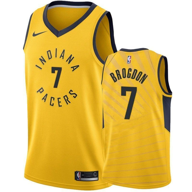 Indiana Pacers Malcolm Brogdon 7 Statet NBA Jersey Men's