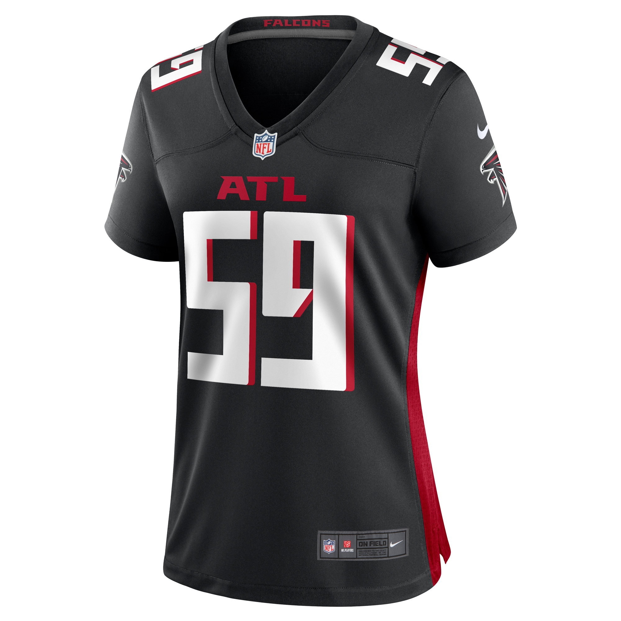 Atlanta Falcons Andre Smith Black Game NFL Jersey Women's