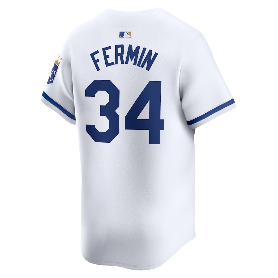Freddy Fermin 34 Kansas City Royals Home Limited Player White MLB Jersey Men's