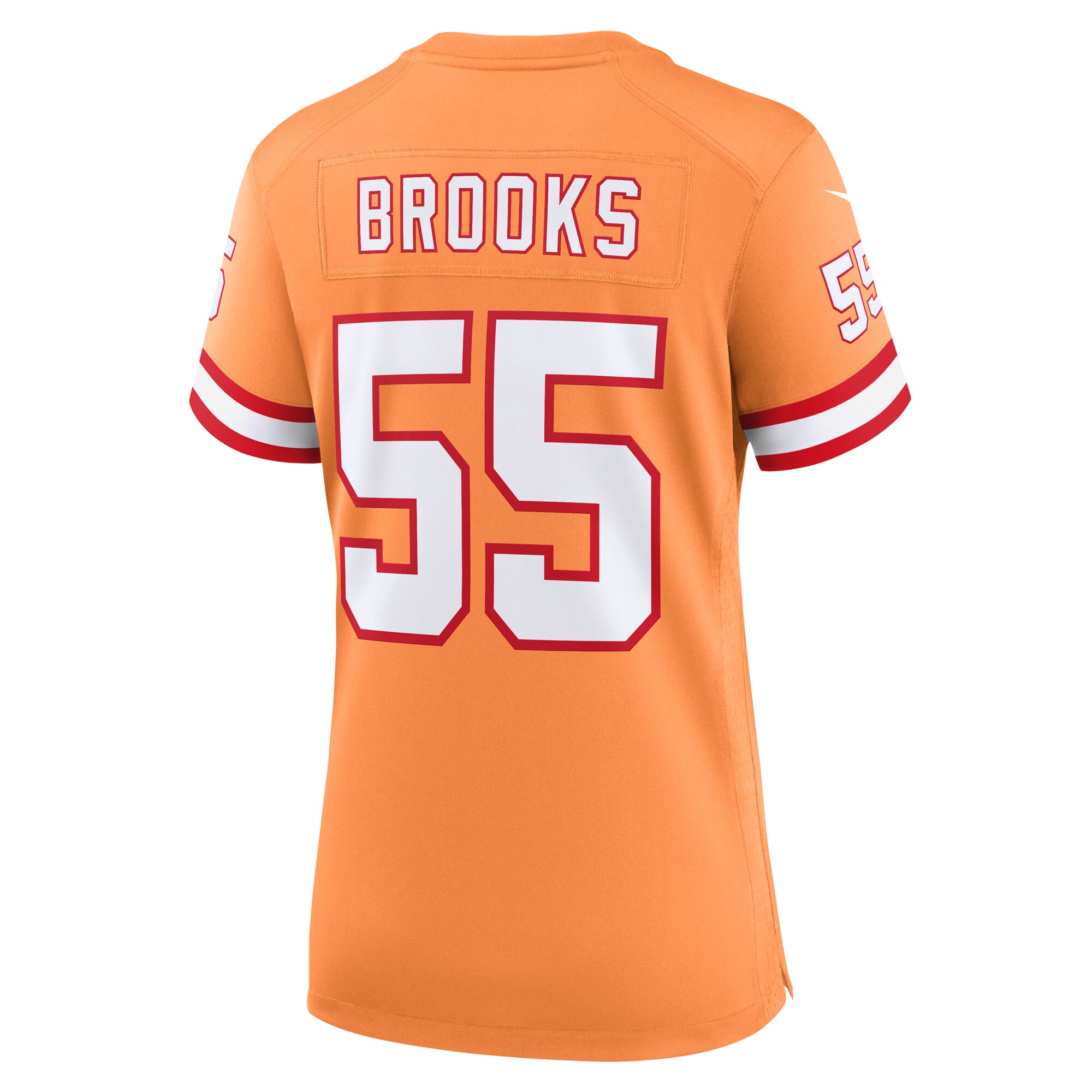 Tampa Bay Buccaneers Derrick Brooks Orange Throwback Game NFL Jersey Women's