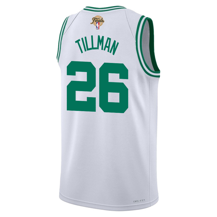 Xavier Tillman 26 Boston Celtics 2024 FINALS PATCH Swingman Association Editio White NBA Jersey Men's