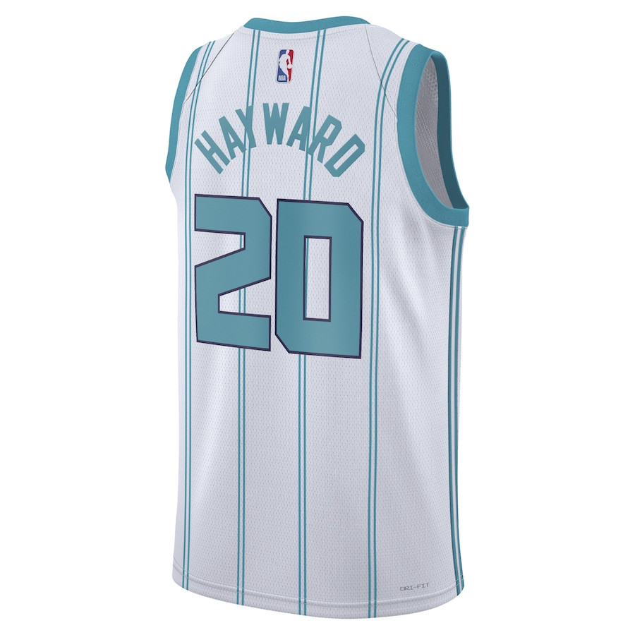 Gordon Hayward 20 Charlotte Hornets Unisex Swingman Association Editio White NBA Jersey Unisex