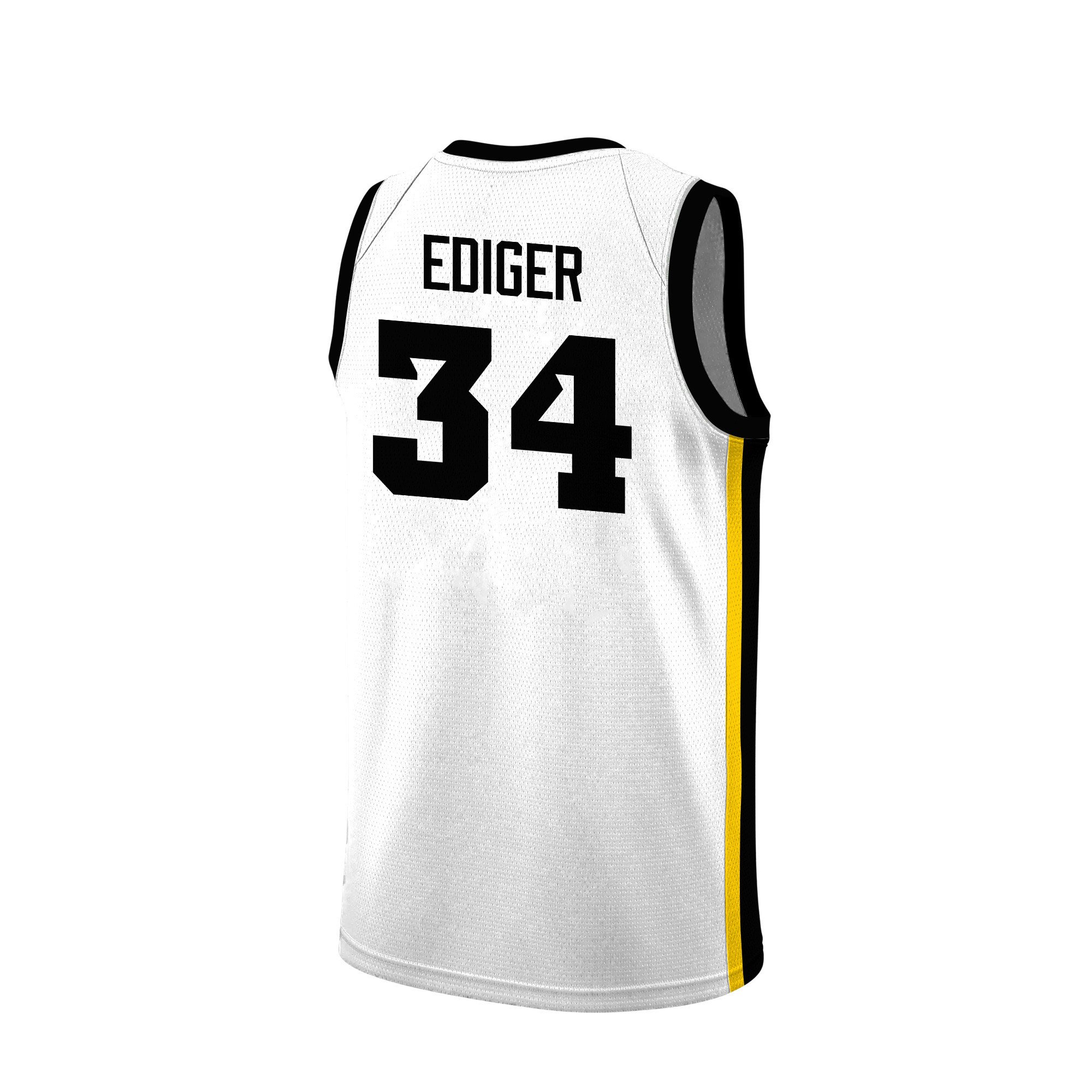 AJ Ediger 34 Iowa Hawkeyes 2024 White Unisex NCAA Jersey Unisex