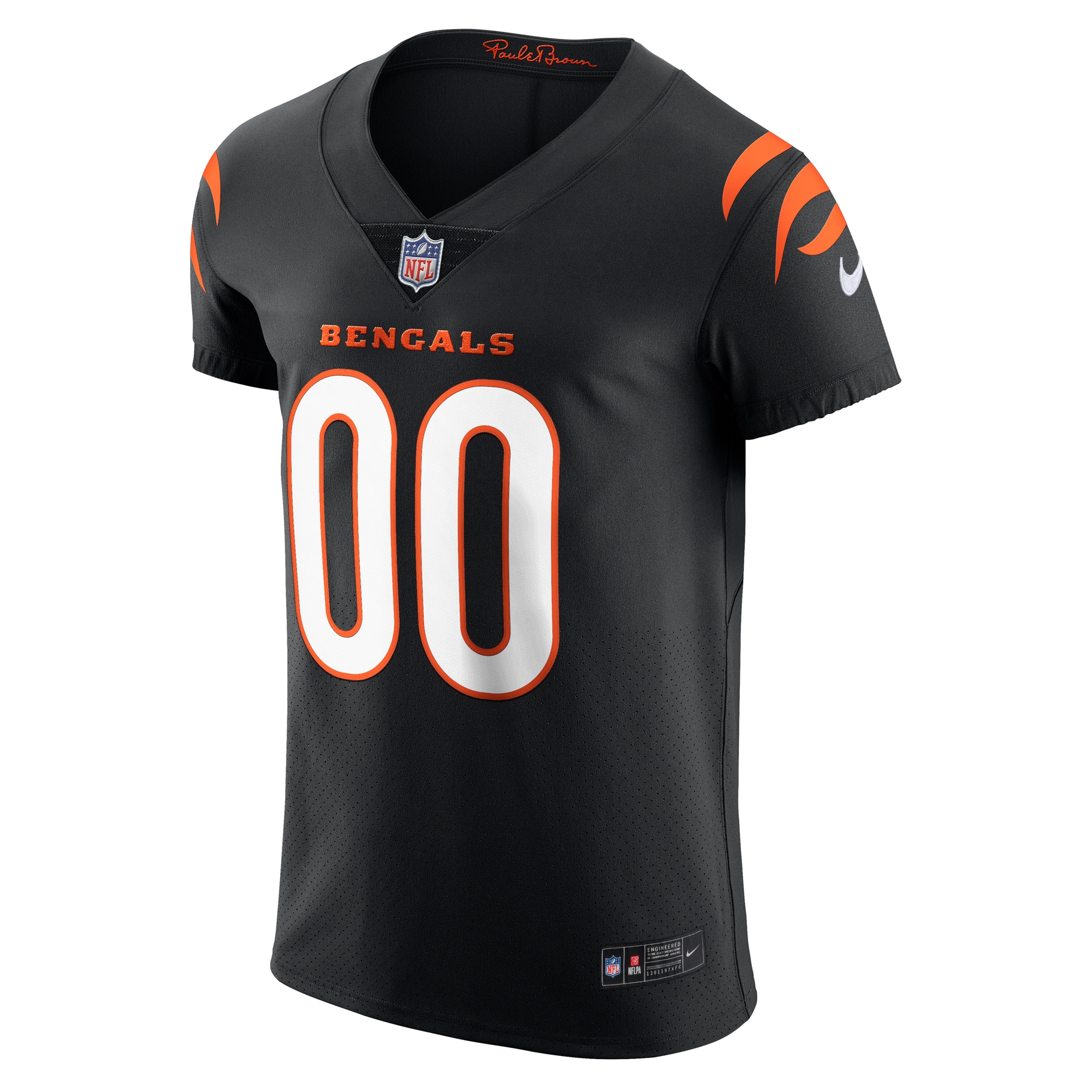 Cincinnati Bengals Black Vapor Elite Custom NFL Jersey Men's