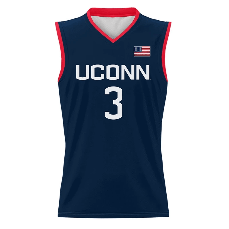 Aaliyah Edwards #3 UConn Huskies Navy NCAA Jersey Men's