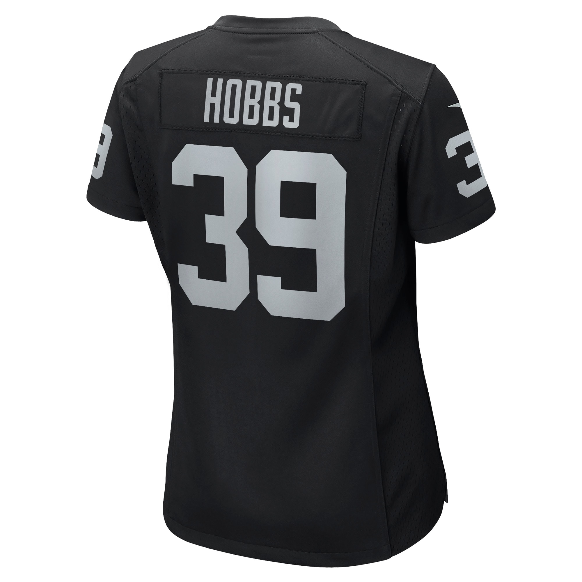 Las Vegas Raiders Nate Hobbs Black Game NFL Jersey Women's