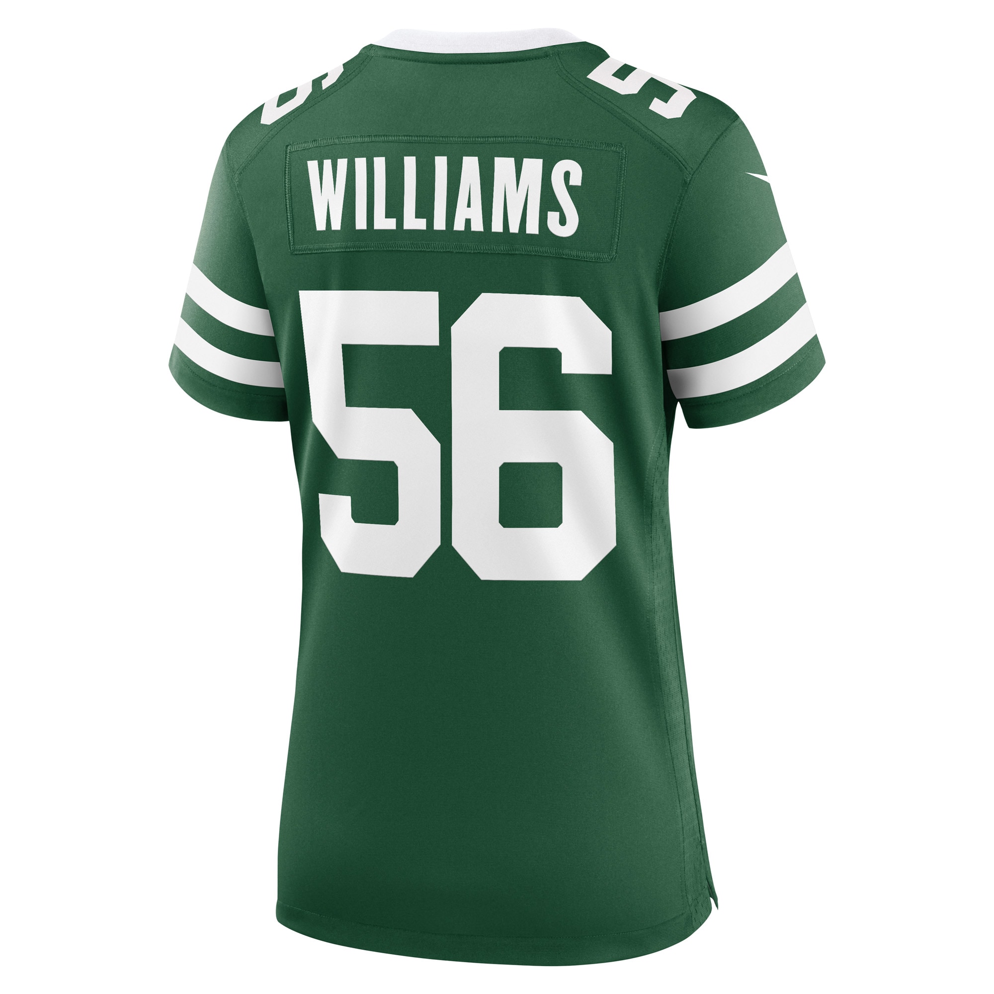 New York Jets Legacy Quincy Williams Green Game Player NFL Jersey Women's