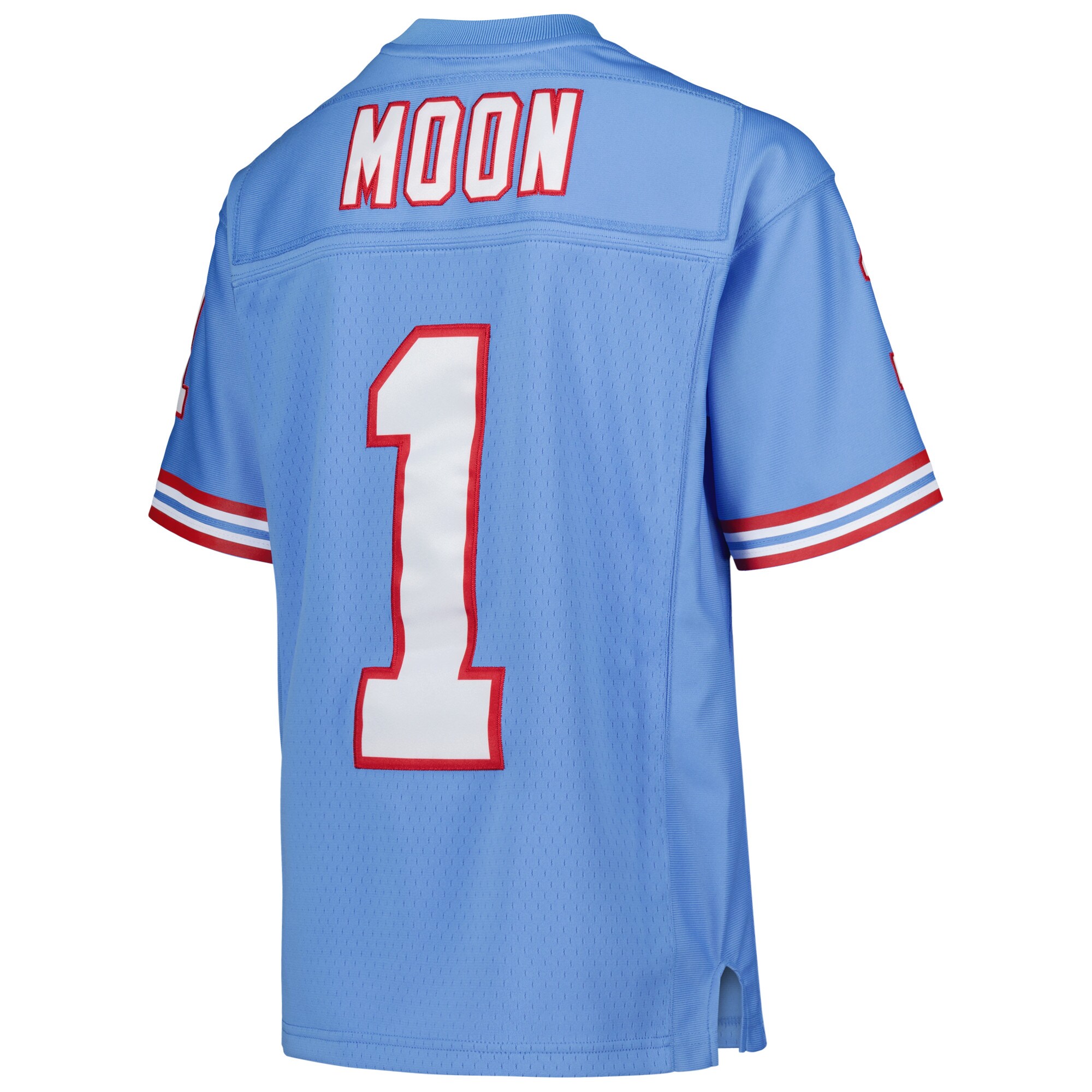 Houston Oilers Warren Moon Mitchell Ness Light Blue Gridiron Classics 1993 Retired Player Legacy NFL Jersey Youth