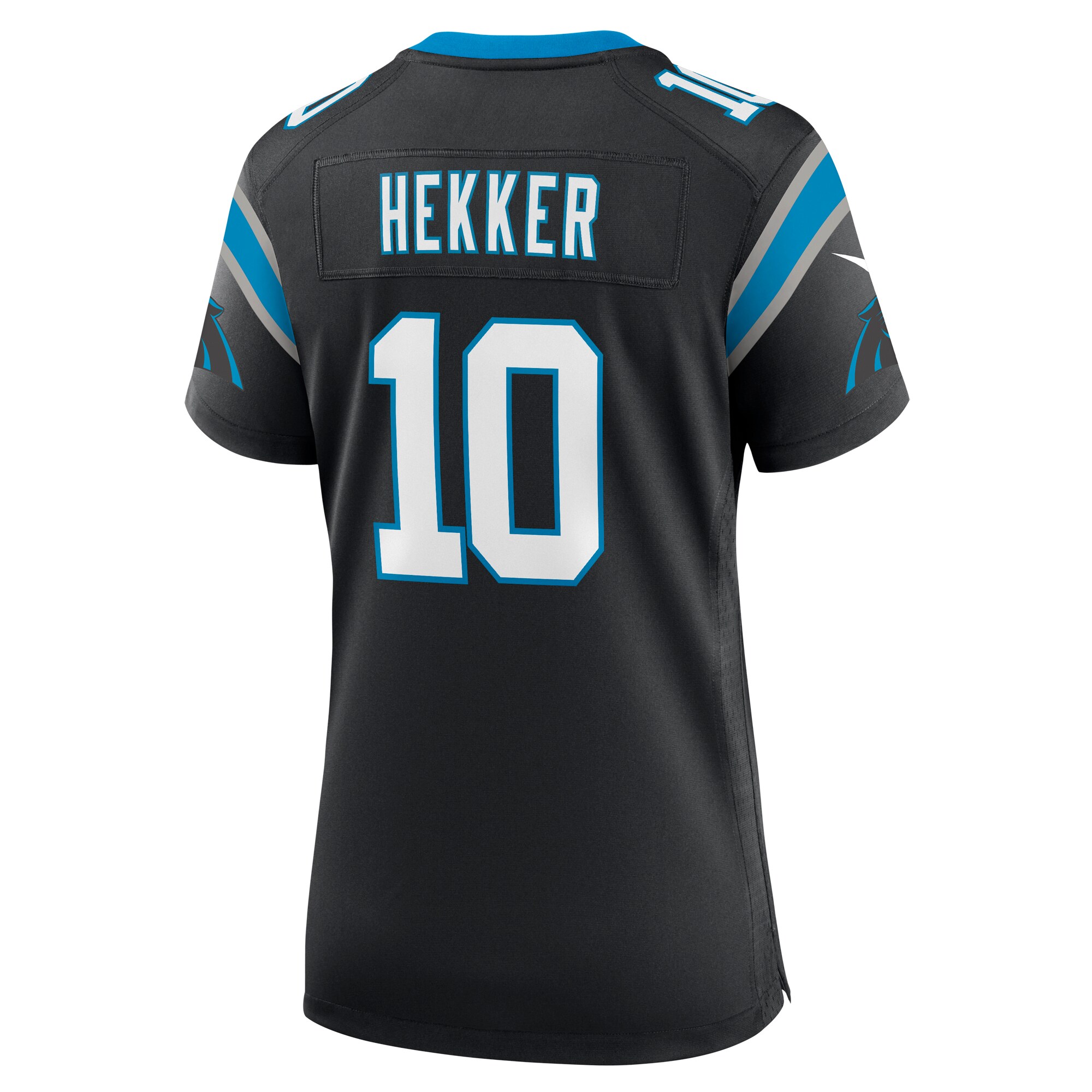 Carolina Panthers Johnny Hekker Black Team Game NFL Jersey Women's