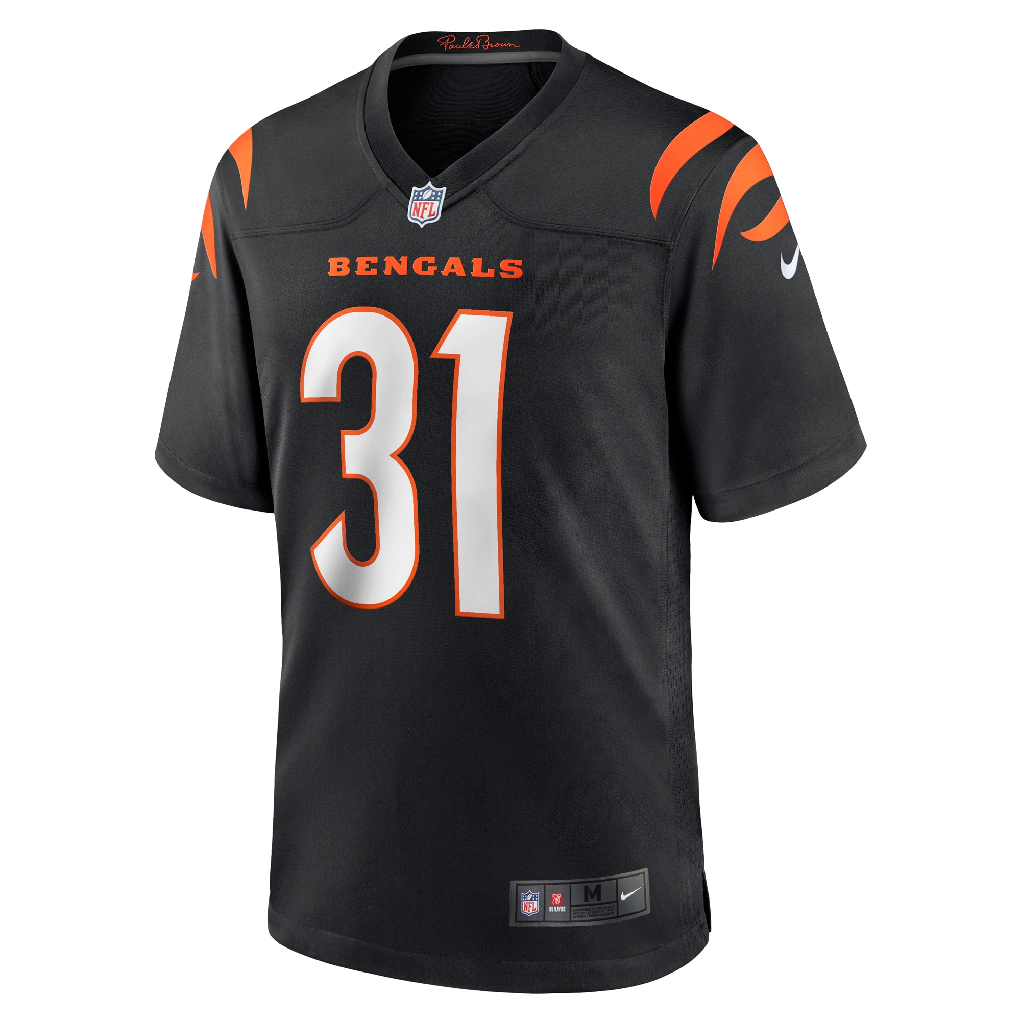 Cincinnati Bengals Zack Moss Black Game NFL Jersey Men's