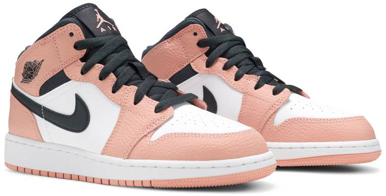 Air Jordan 1 Mid Pink Quartz 555112-603