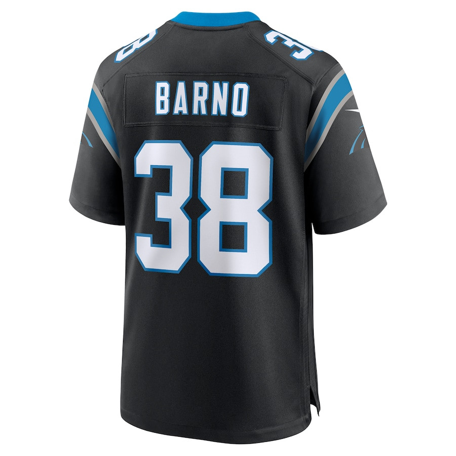 Amar? Barno 38 Carolina Panthers Game Black NFL Jersey Men's