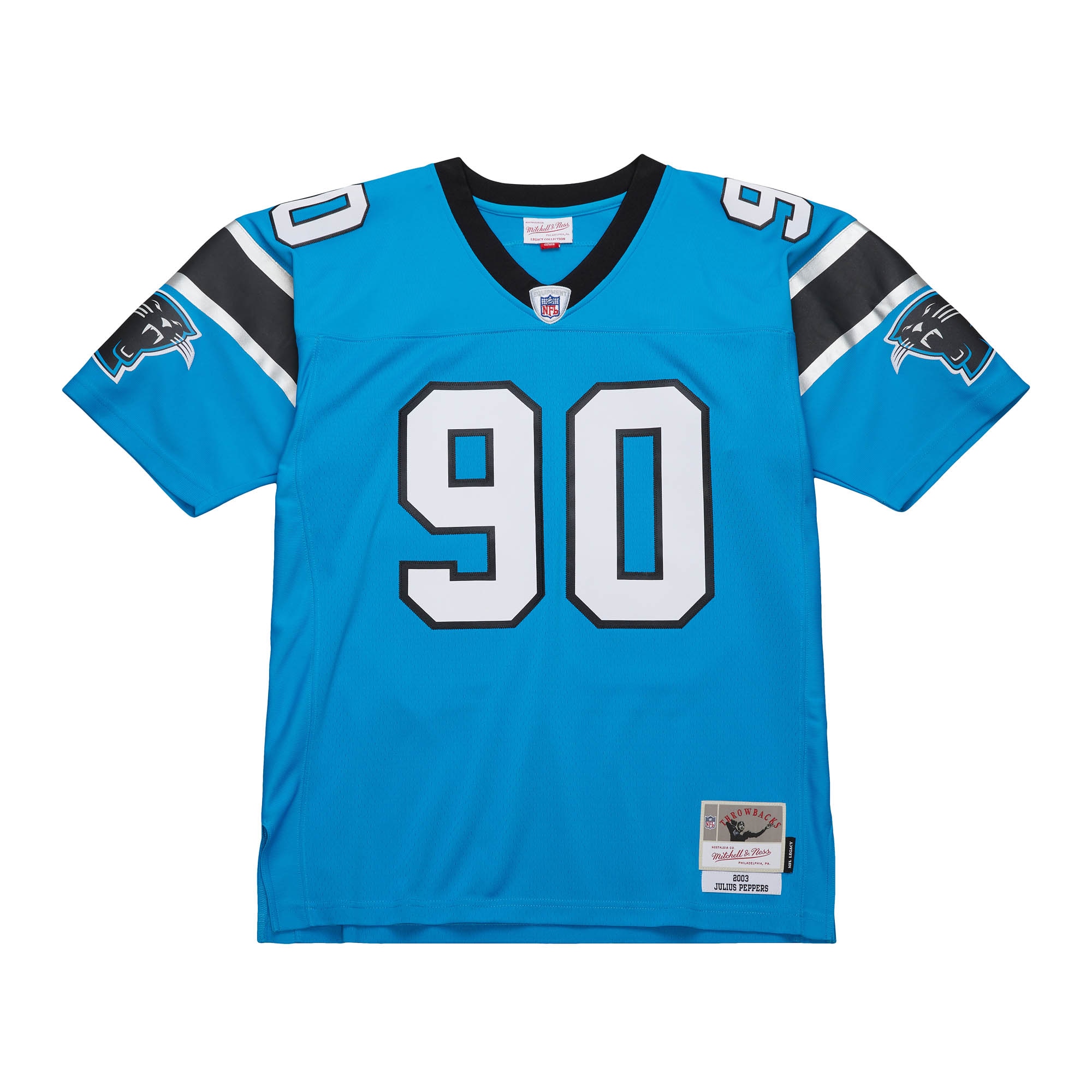 Carolina Panthers Julius Peppers Mitchell Ness Blue Legacy NFL Jersey Men's