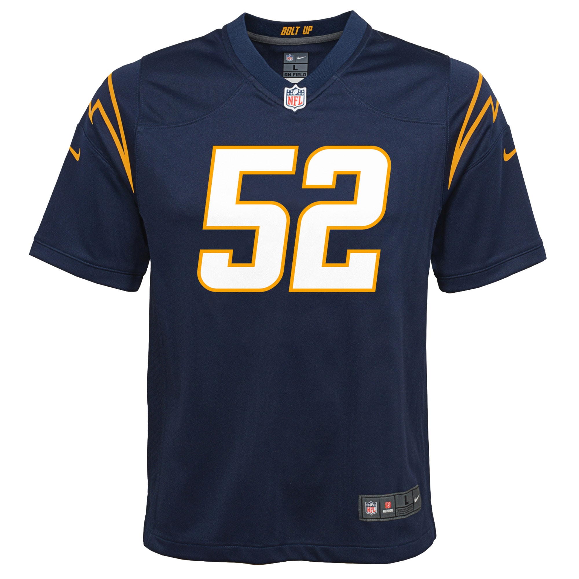Los Angeles Chargers Khalil Mack Navy Game NFL Jersey Youth
