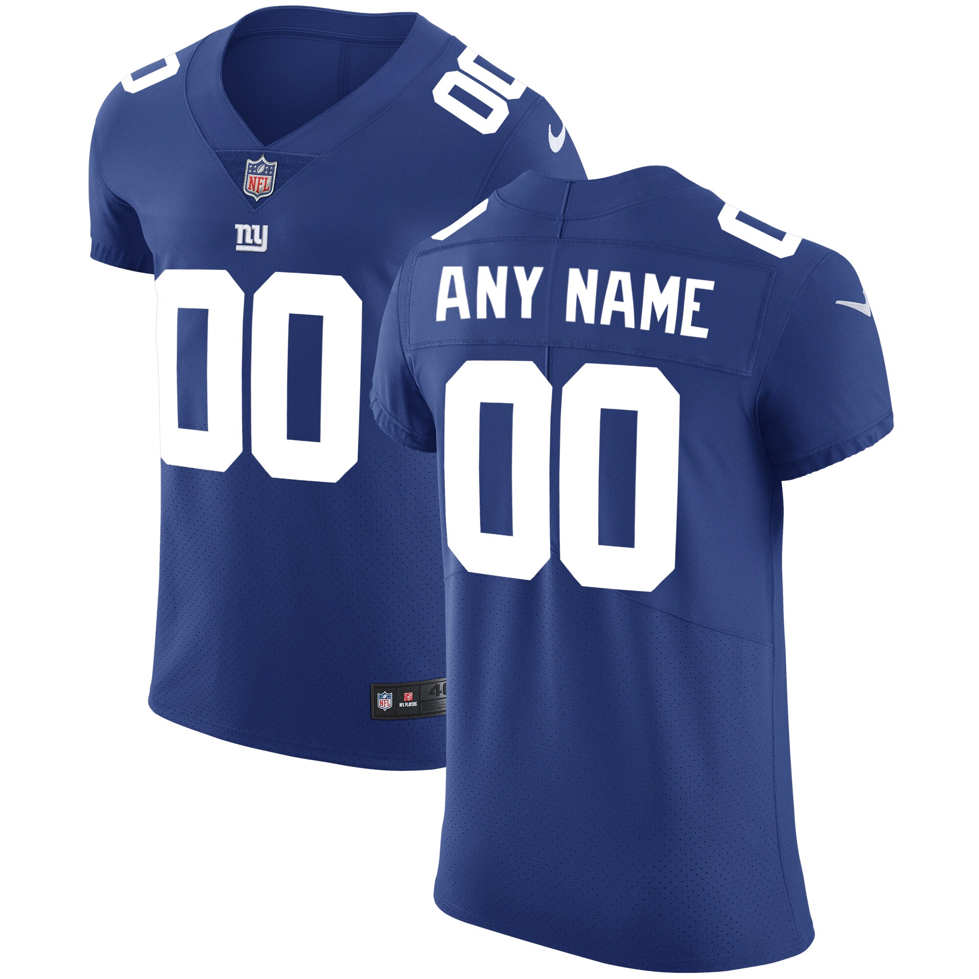 New York Giants Royal Vapor Untouchable Custom Elite NFL Jersey Men's