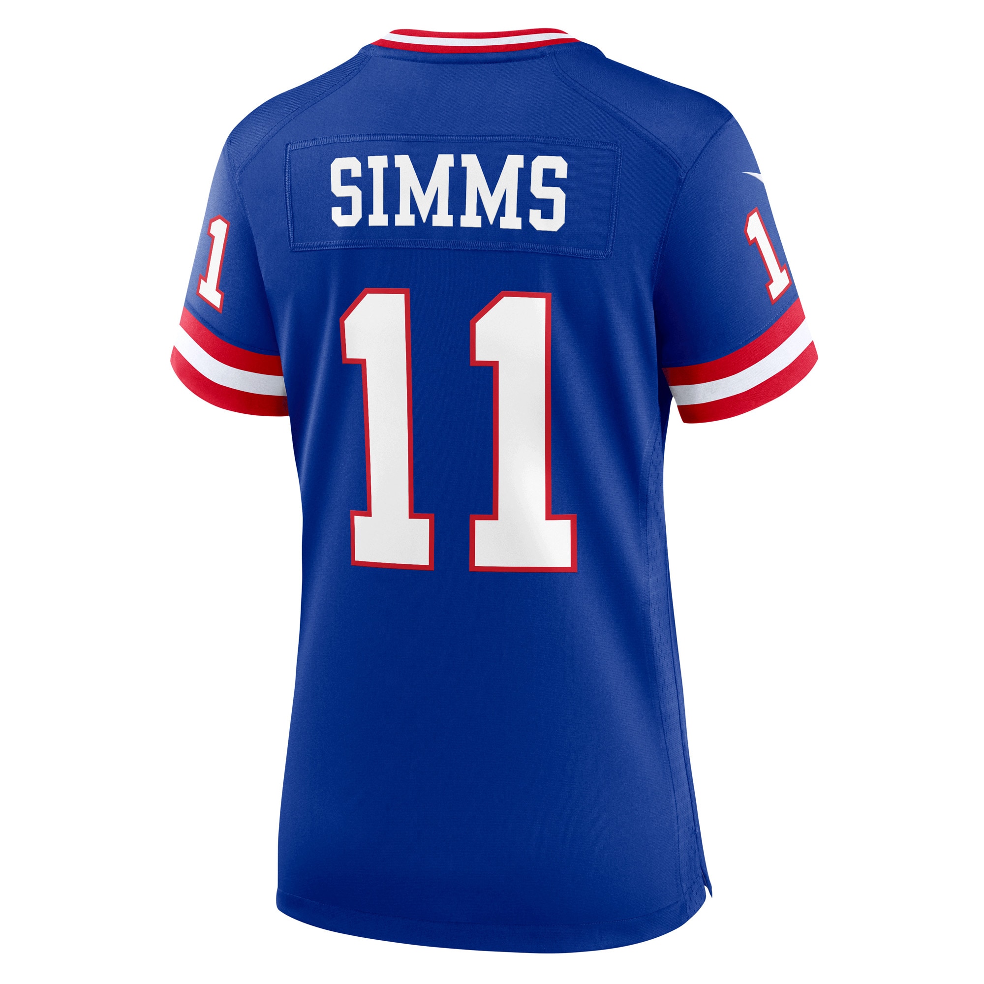 New York Giants Phil Simms Royal Classic Retired Player Game NFL Jersey Women's