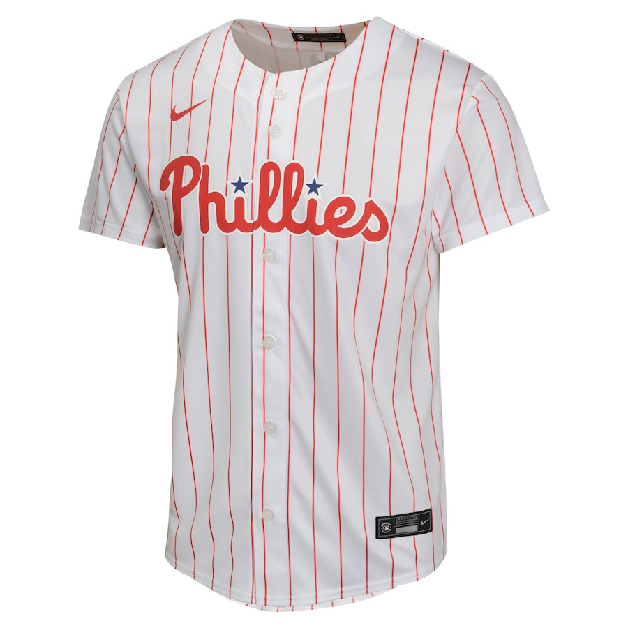 J.T. Realmuto 10 Philadelphia Phillies Home Game Player White MLB Jersey Youth