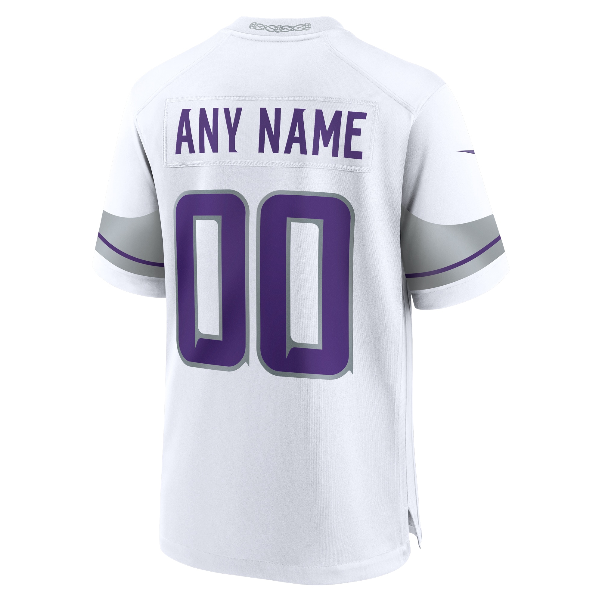 Minnesota Vikings White Alternate Custom Game NFL Jersey Men's