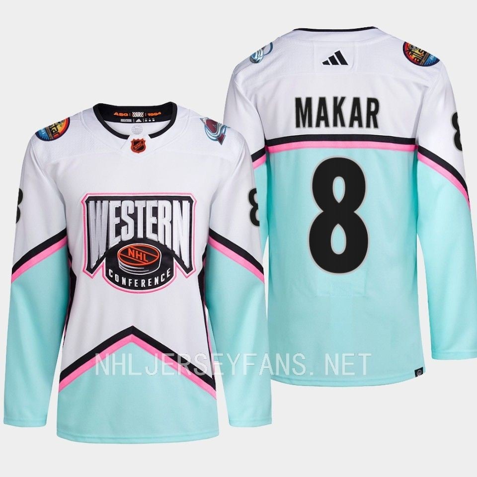 Cale Makar 8 Colorado Avalanche 2023 All Star Game White Equipment NHL Jersey Men's