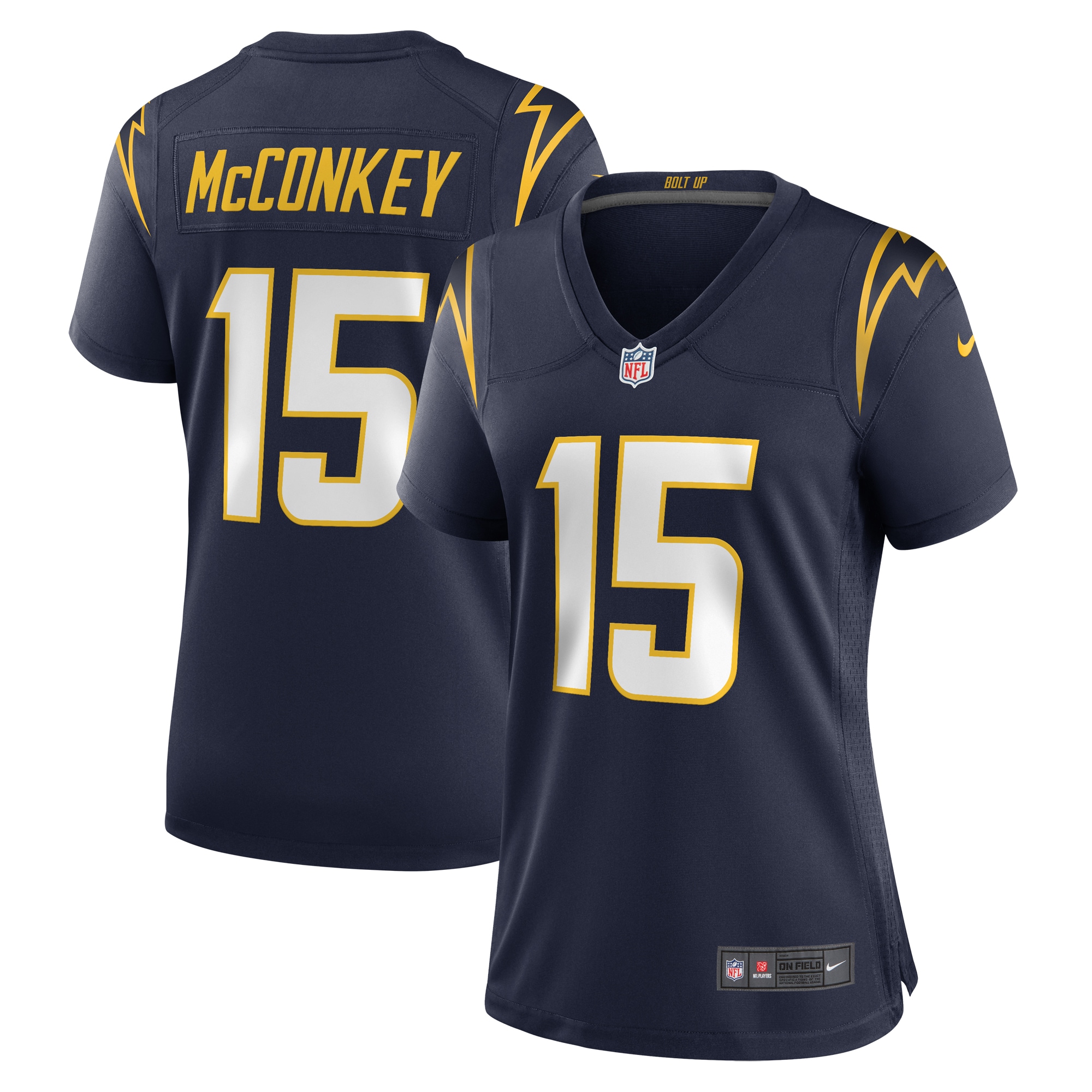 Los Angeles Chargers Ladd McConkey Navy Alternate Game NFL Jersey Women's