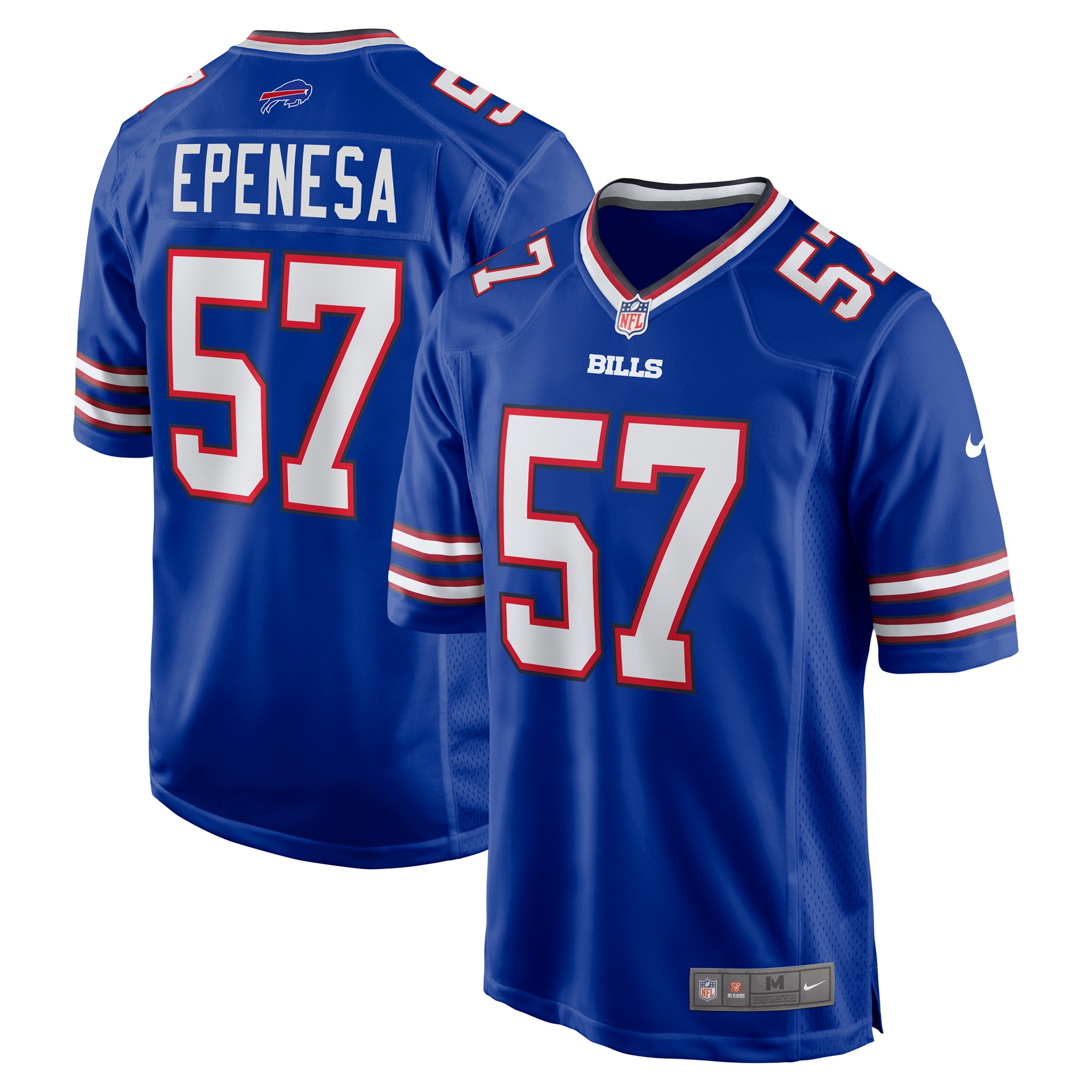 Buffalo Bills A.J. Epenesa Royal Game Player NFL Jersey Men's