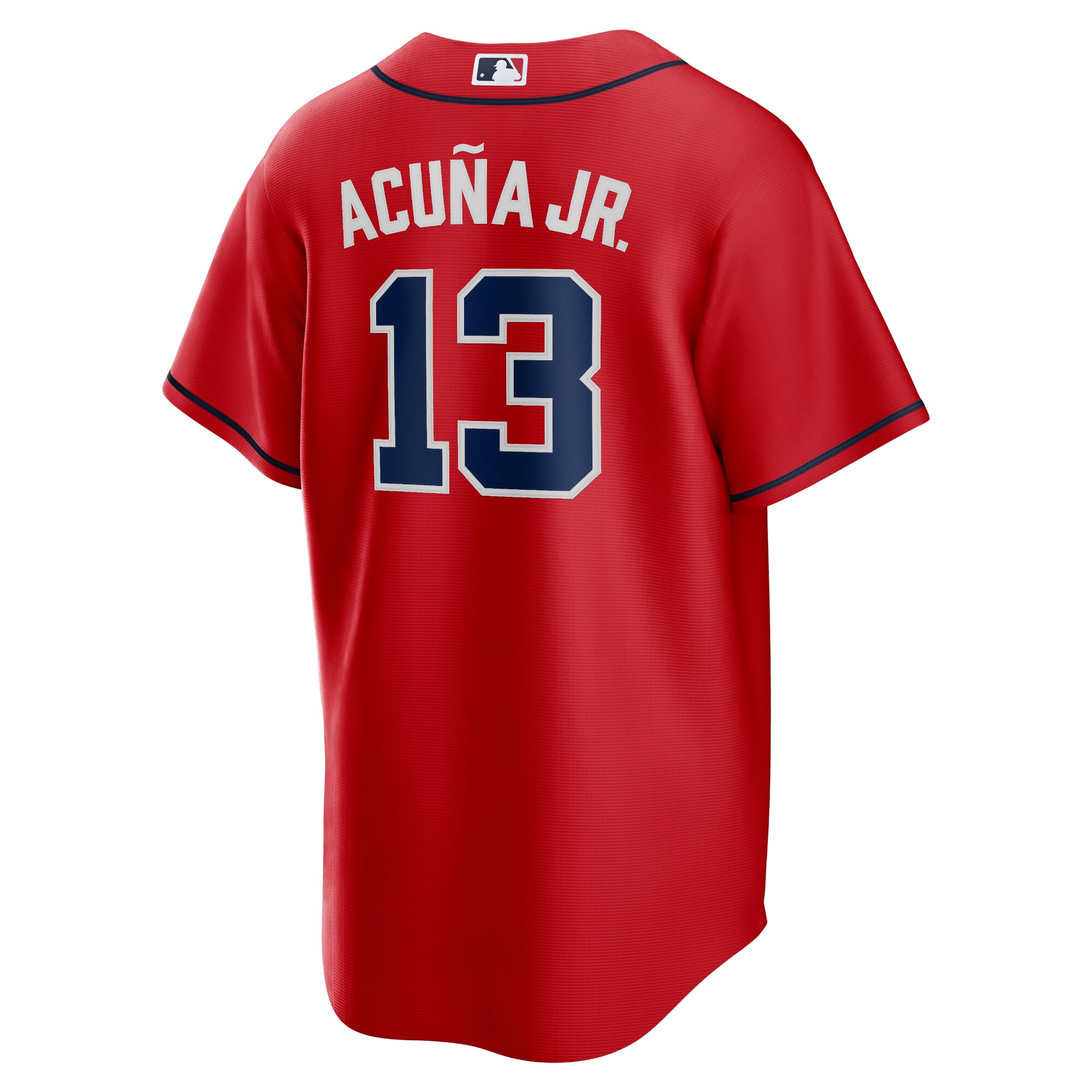 Atlanta Braves Ronald Acuna Jr. Red Alternate Player Name MLB Jersey Men's