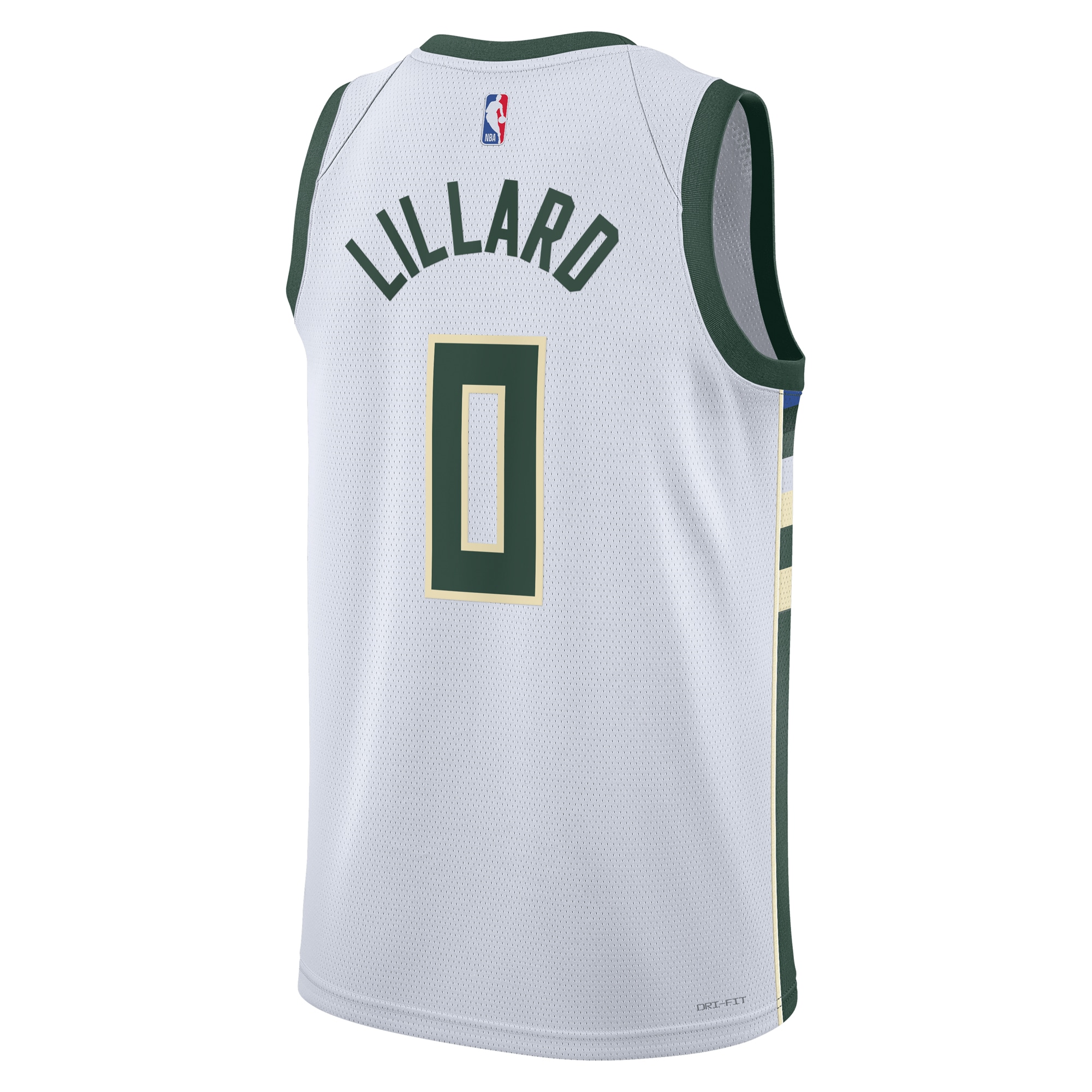 Milwaukee Bucks Association Edition Swingman White Damian Lillar Unisex NBA Jersey Unisex