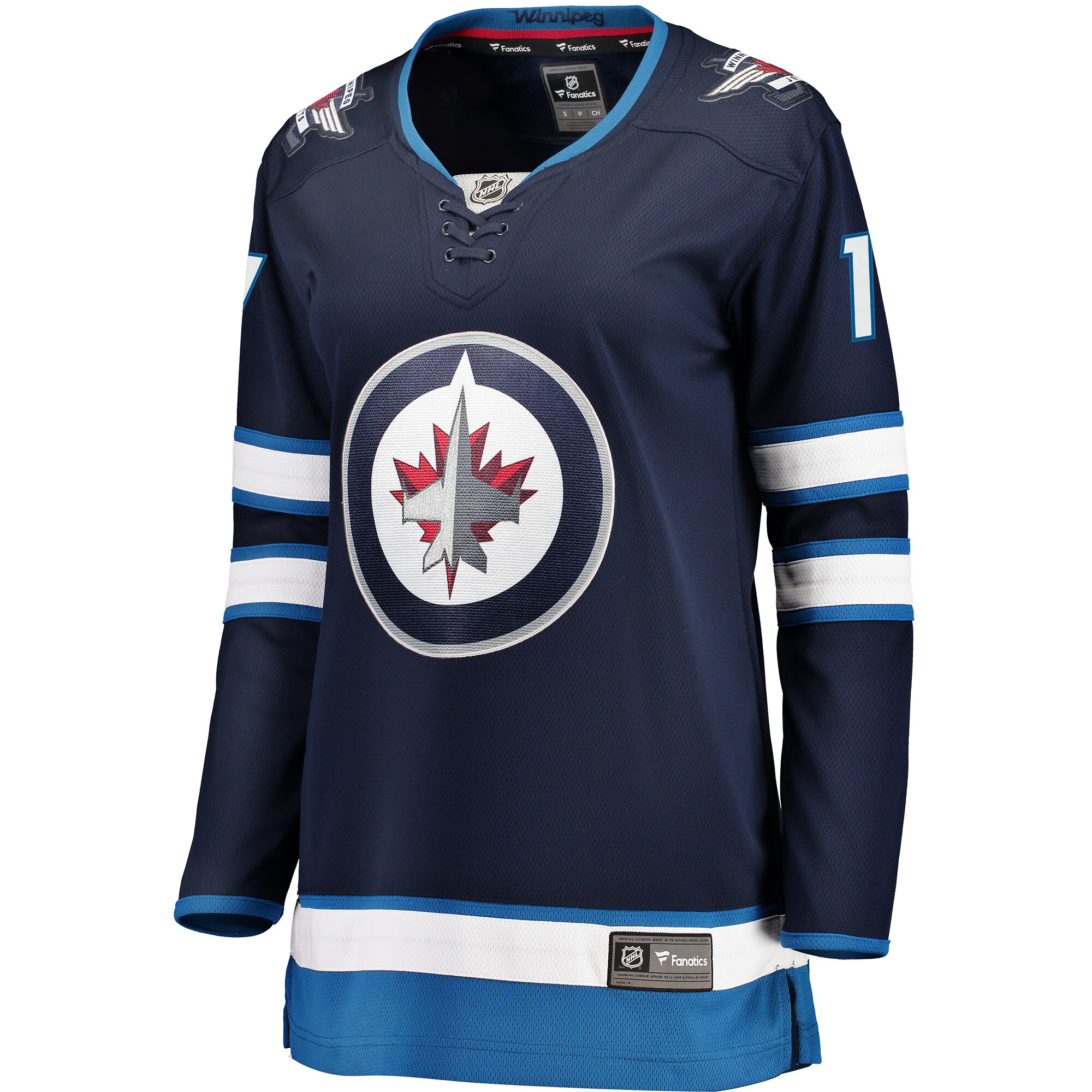 Winnipeg Jets Adam Lowry Navy Breakaway NHL Jersey Women's