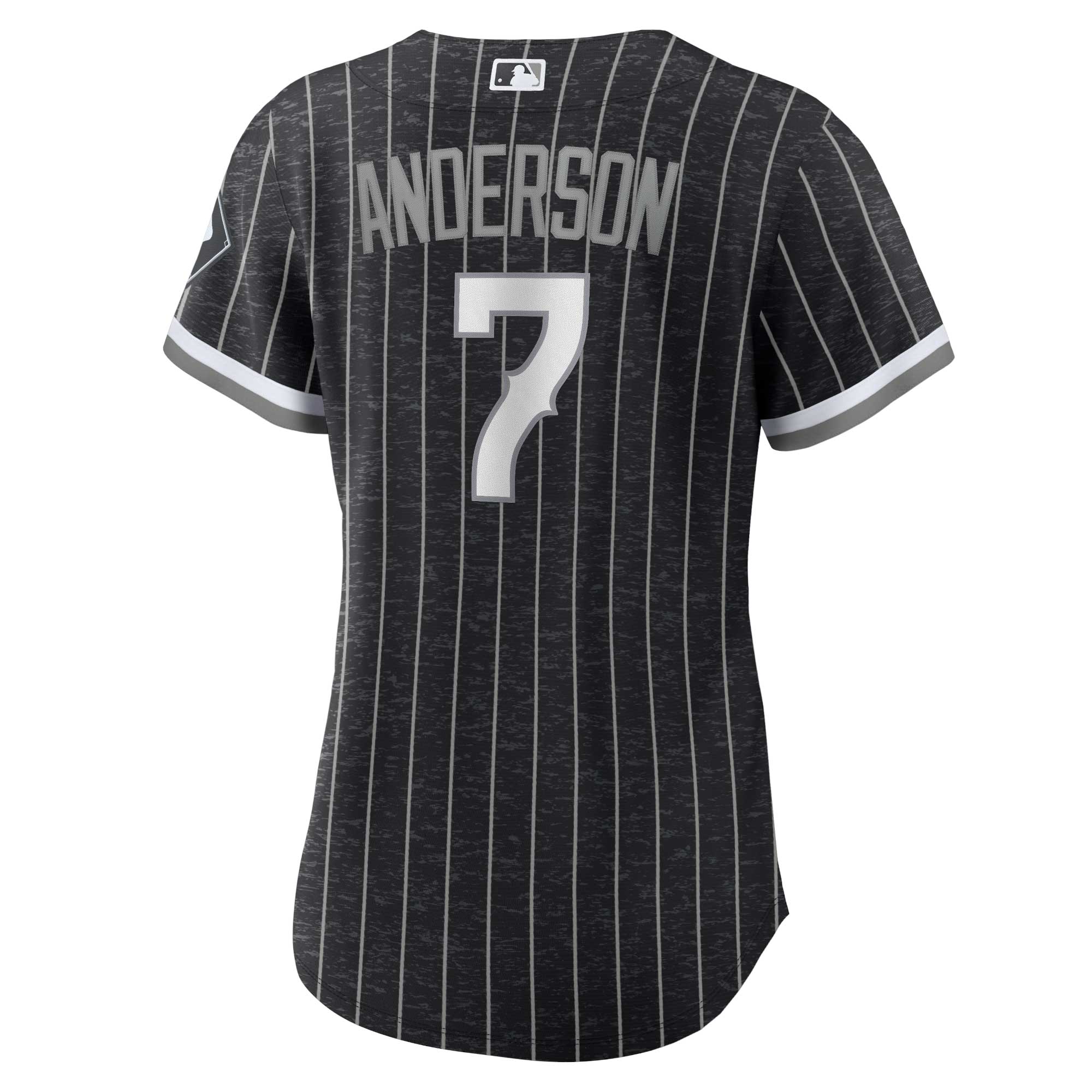 Chicago White Sox Tim Anderson Black City Connect Player MLB Jersey Women's