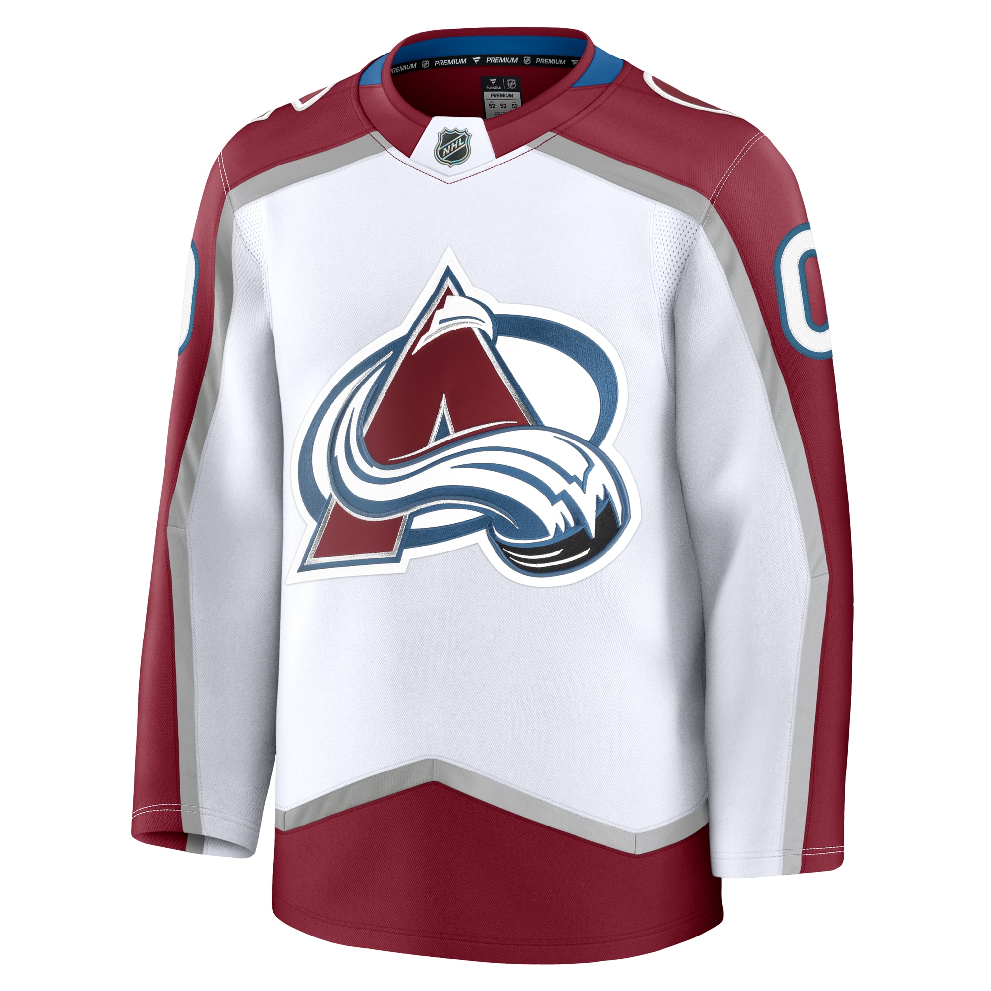 Colorado Avalanche White Away Premium Custom NHL Jersey Men's