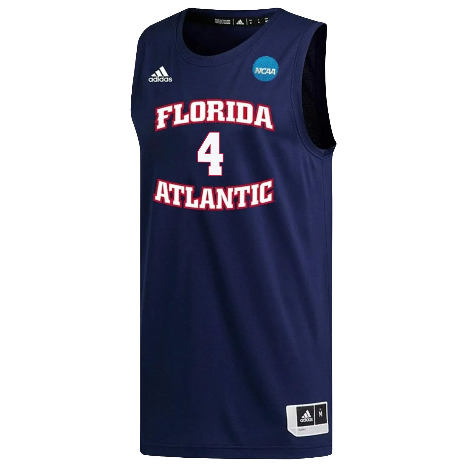 Bryan Greenlee 4 FAU Owls 2023 March Madness- Navy NCAA Jersey Men's