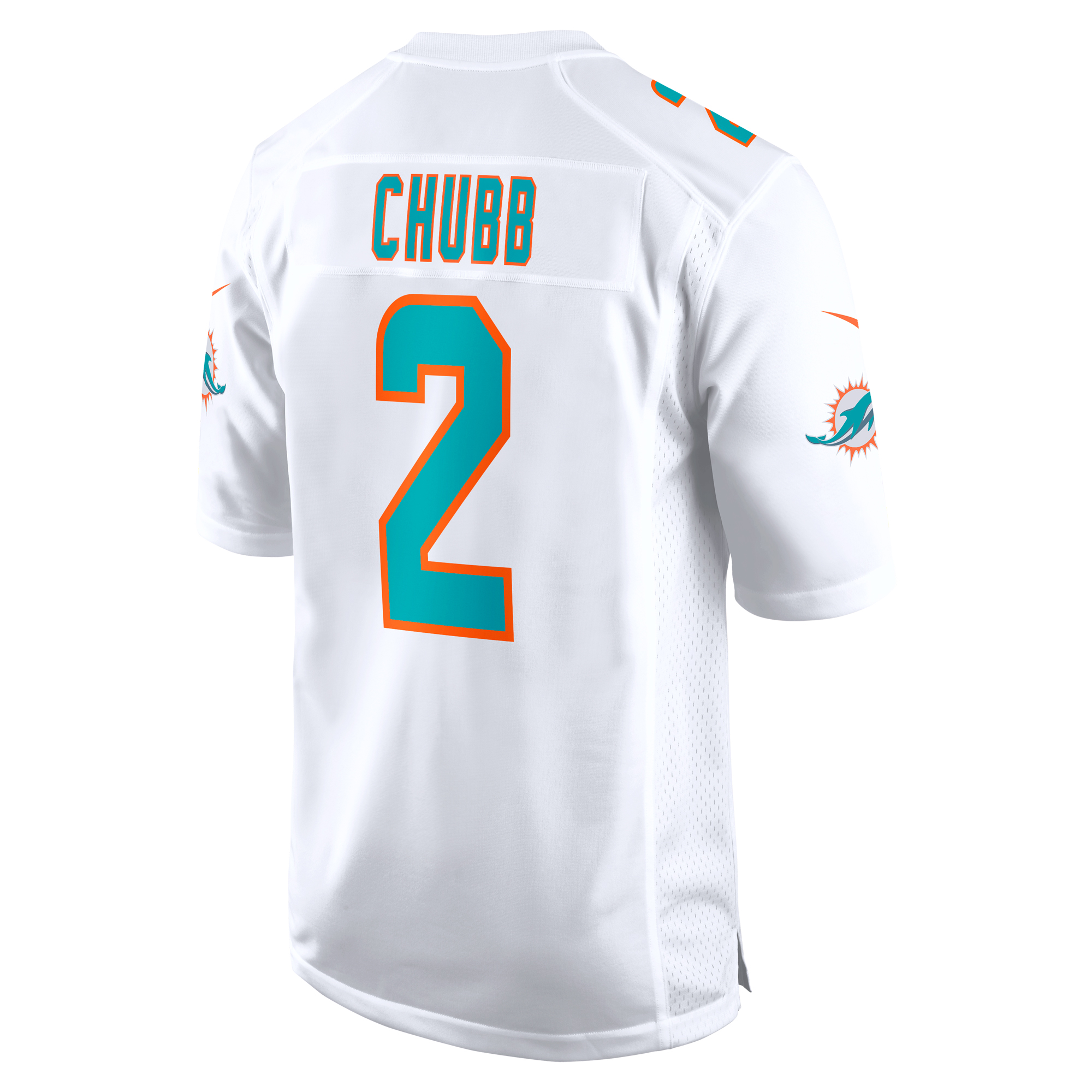 Miami Dolphins Bradley Chubb White Game Player NFL Jersey Men's