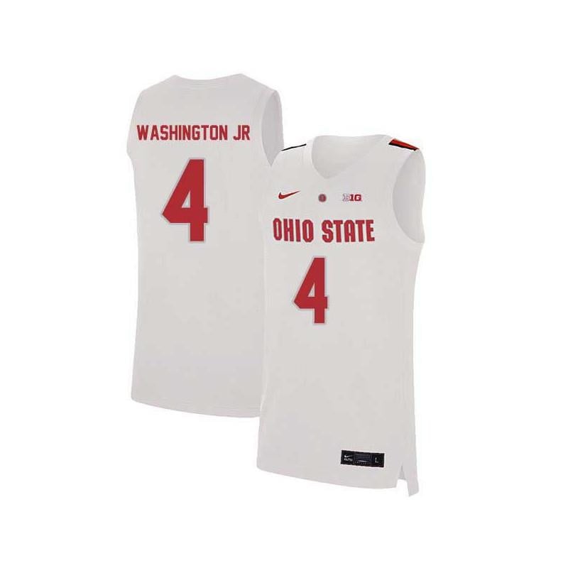 4 Duane Washington J White Elite Ohio State Buckeyes NCAA Jersey Men's