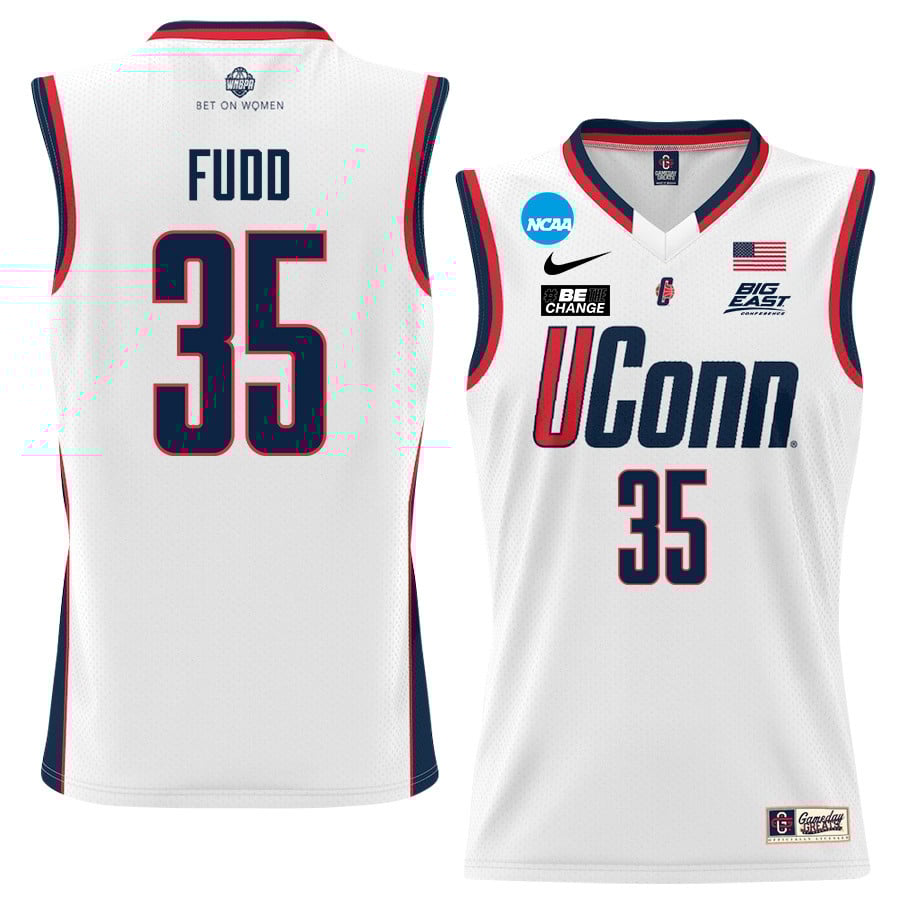 Azzi Fudd 35 UConn Huskies 2024 White Unisex NCAA Jersey Unisex