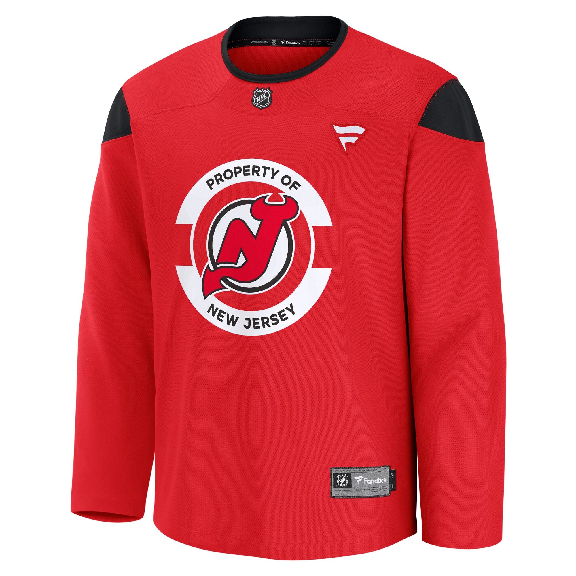 New Jersey Devils Red Team Practice NHL Jersey Men's